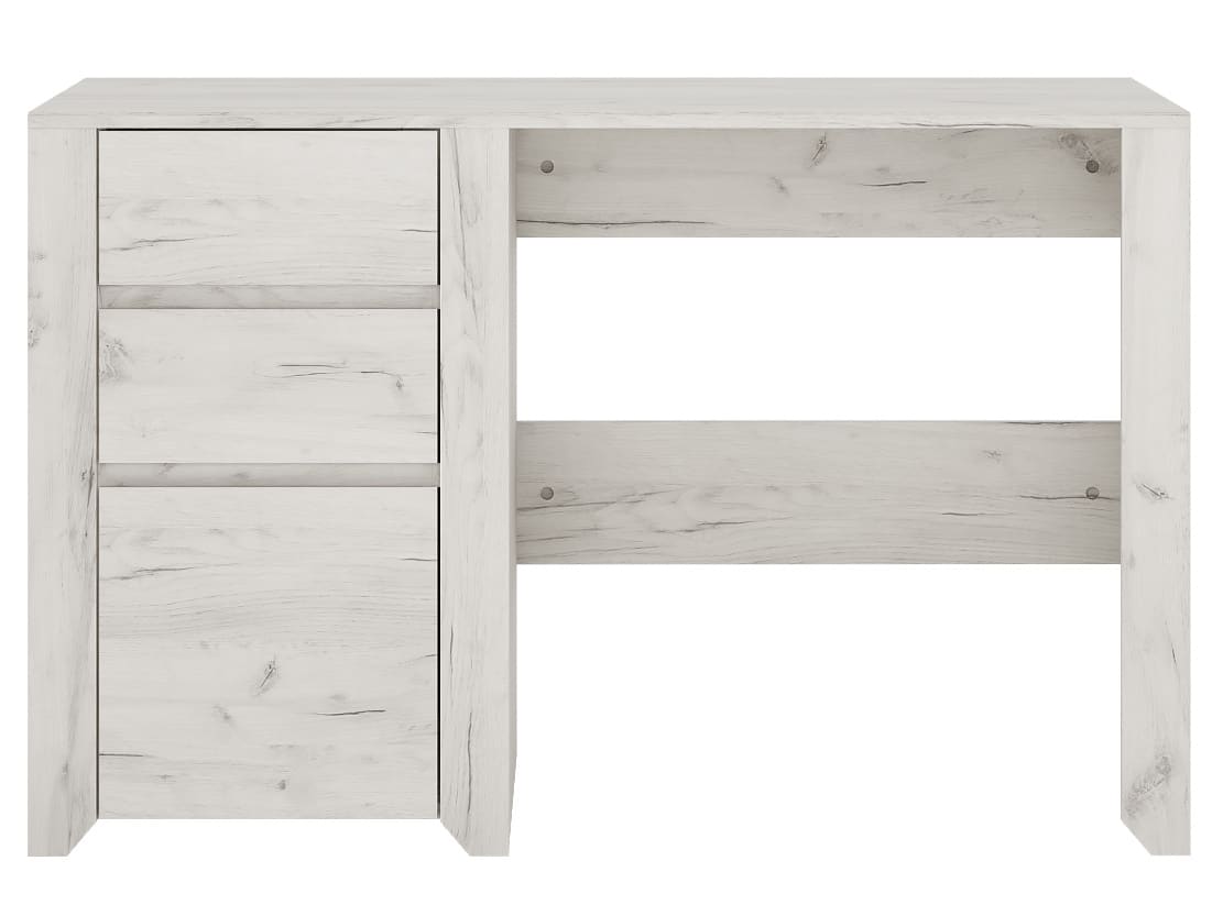 Elegantní psací stůl ANGEL 3S, dub bílý