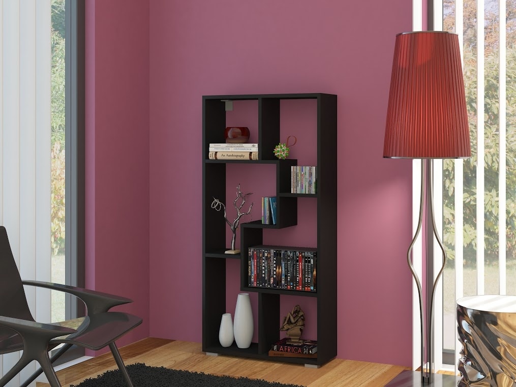 Regál DOMINO B, černá