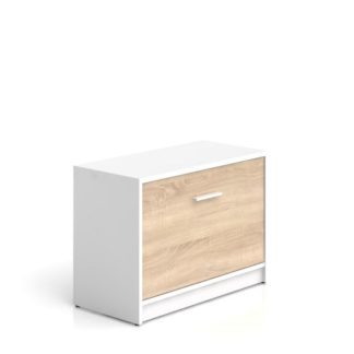 NEPO, botník SFK1K, bílá/dub sonoma