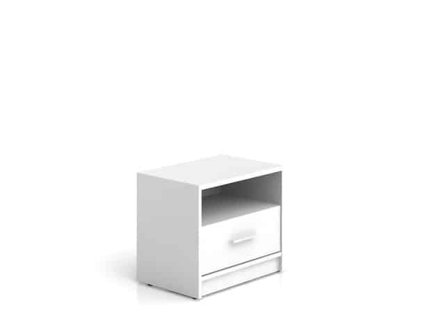 NEPO, noční stolek KOM1S, bílá