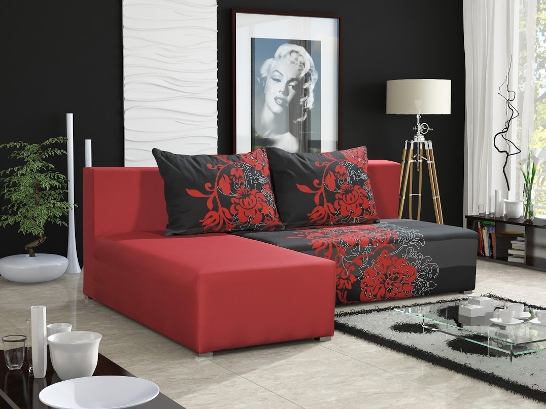 Rohová sedačka ESPANA 5, červená