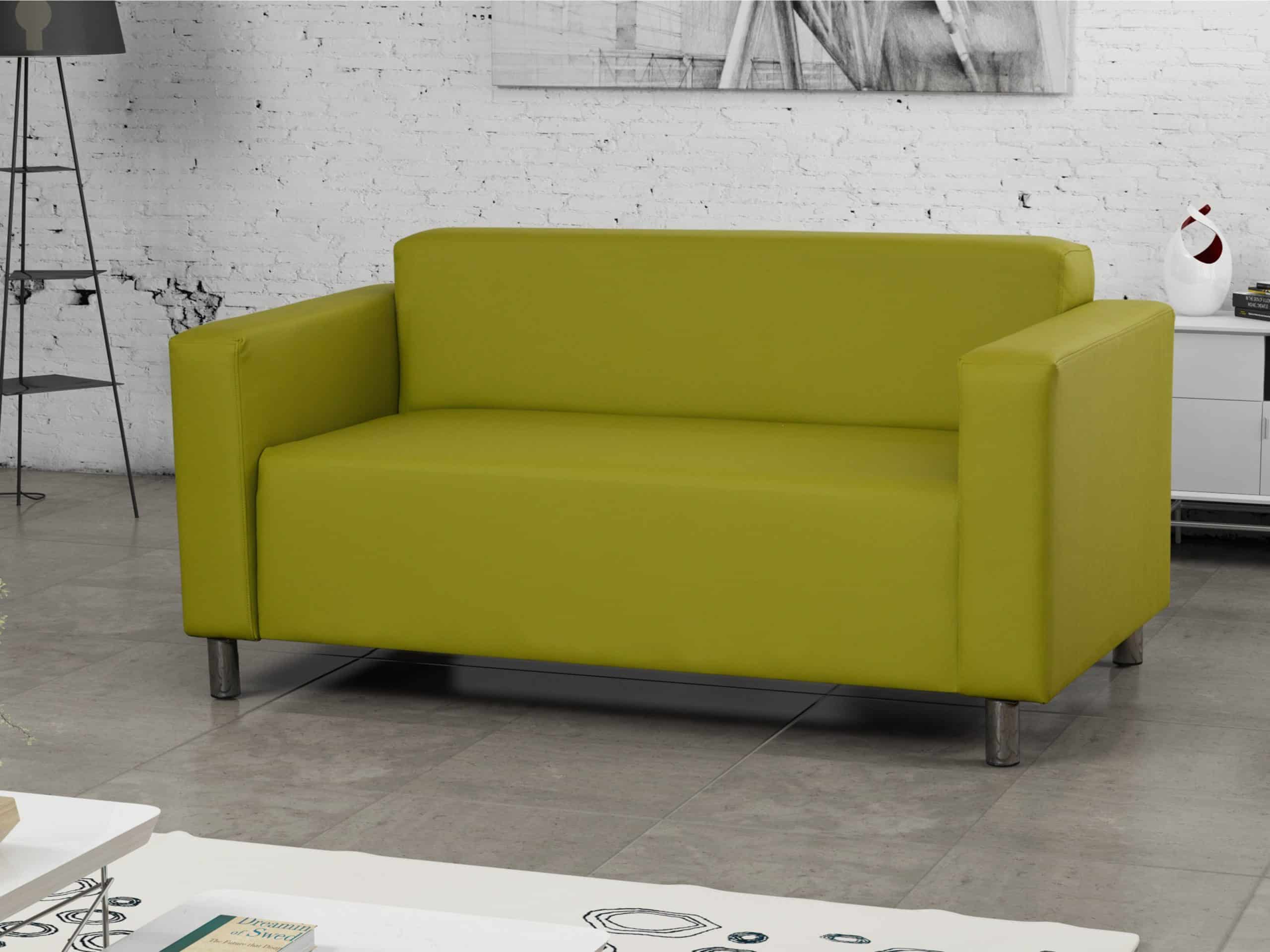 Dvojsedák HUGO 7, zelená ekokůže