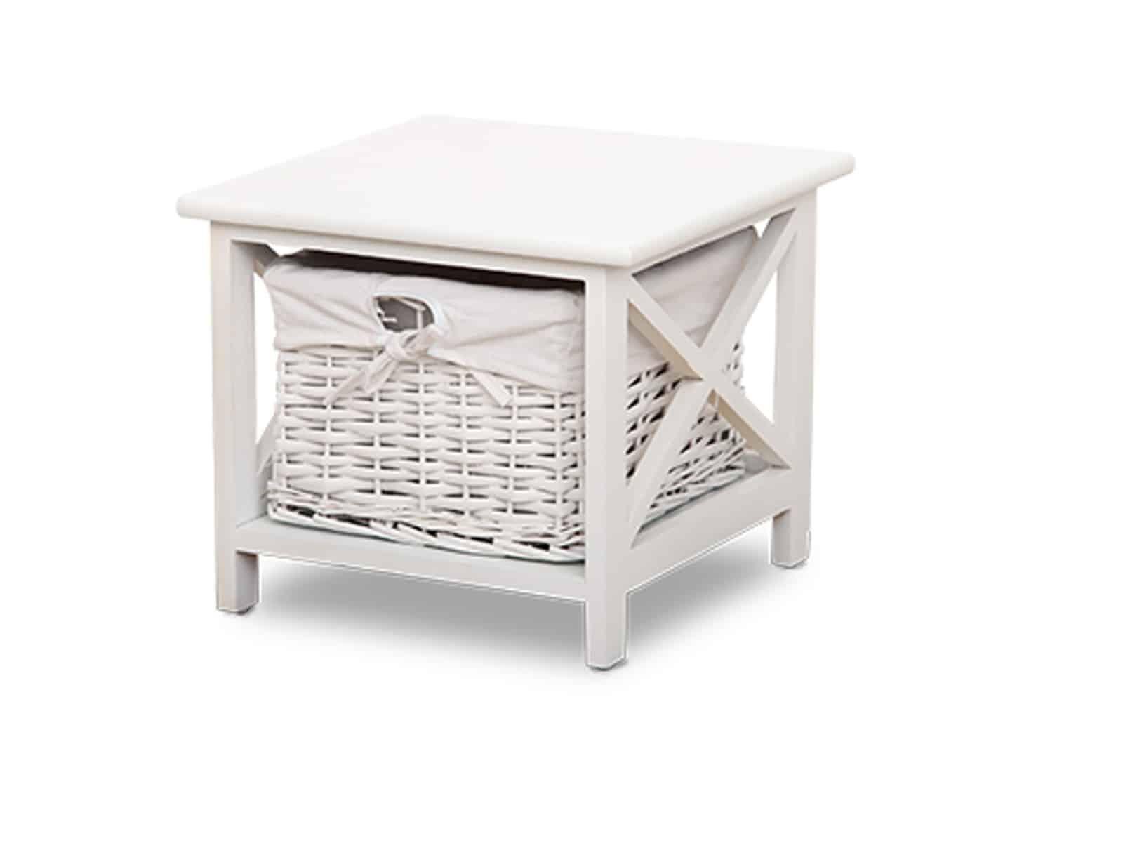 Noční stolek RAFAELLO, bílý