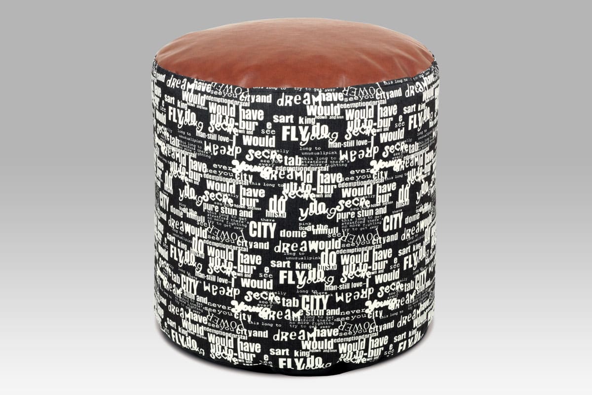 Taburet látkový TAB-214, vícebarevná látka