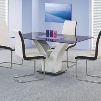 Jídelní stůl VESPER, černobílý