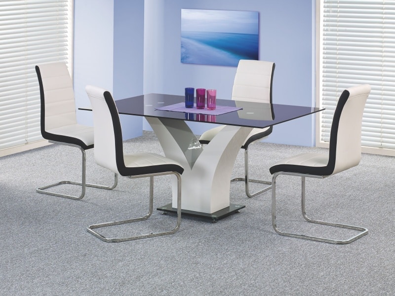 Jídelní stůl VESPER, černobílý