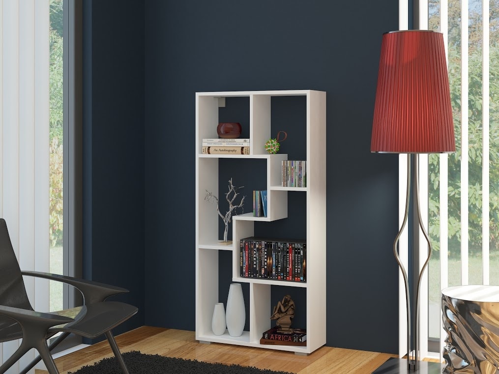 Regál DOMINO B, bílá