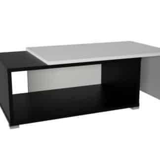 DRON konferenční rozkládací stolek, bílá/černá