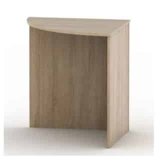 TEMPO AS NEW 024 stůl rohový obloukový, dub sonoma