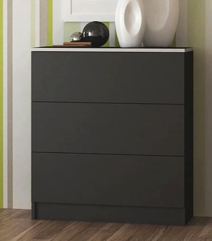 VISTA komoda 3S, černá