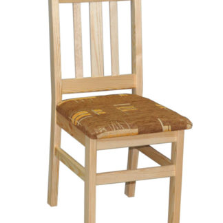 Židle čalouněná nr.2, masiv borovice, moření: ...