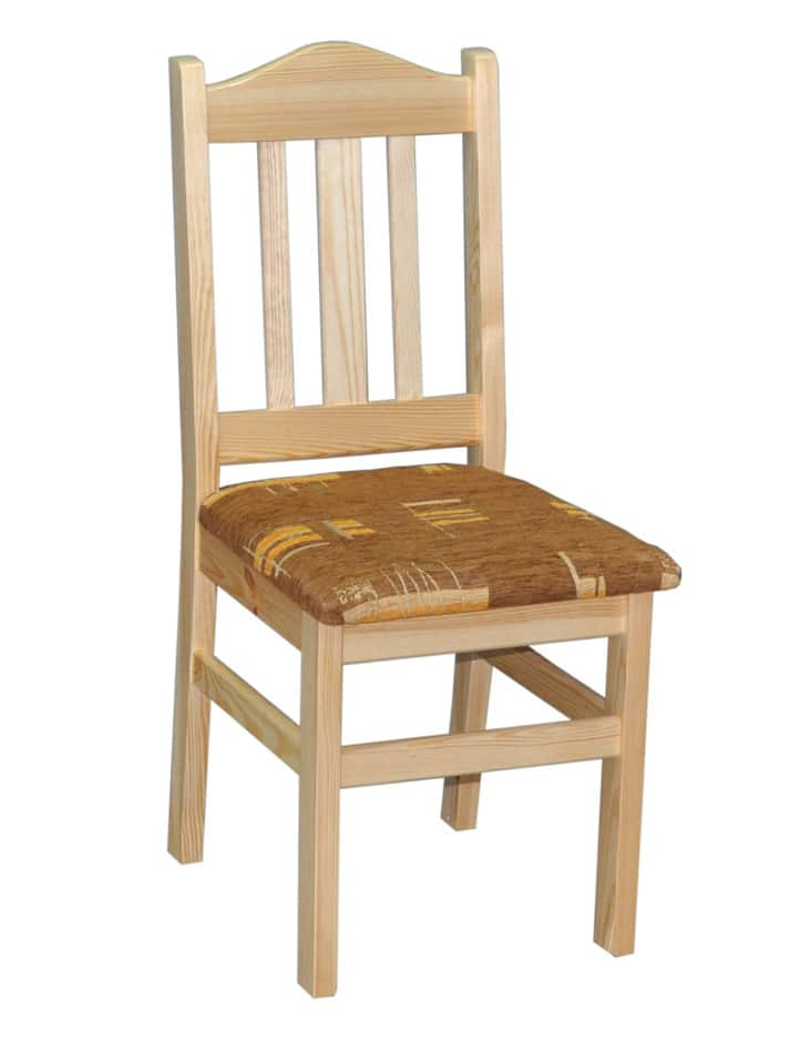 Židle čalouněná nr.2, masiv borovice, moření: ...