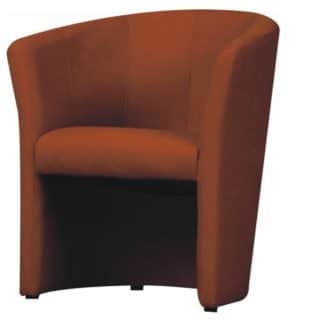 Křeslo CUBA, hnědá ekokůže