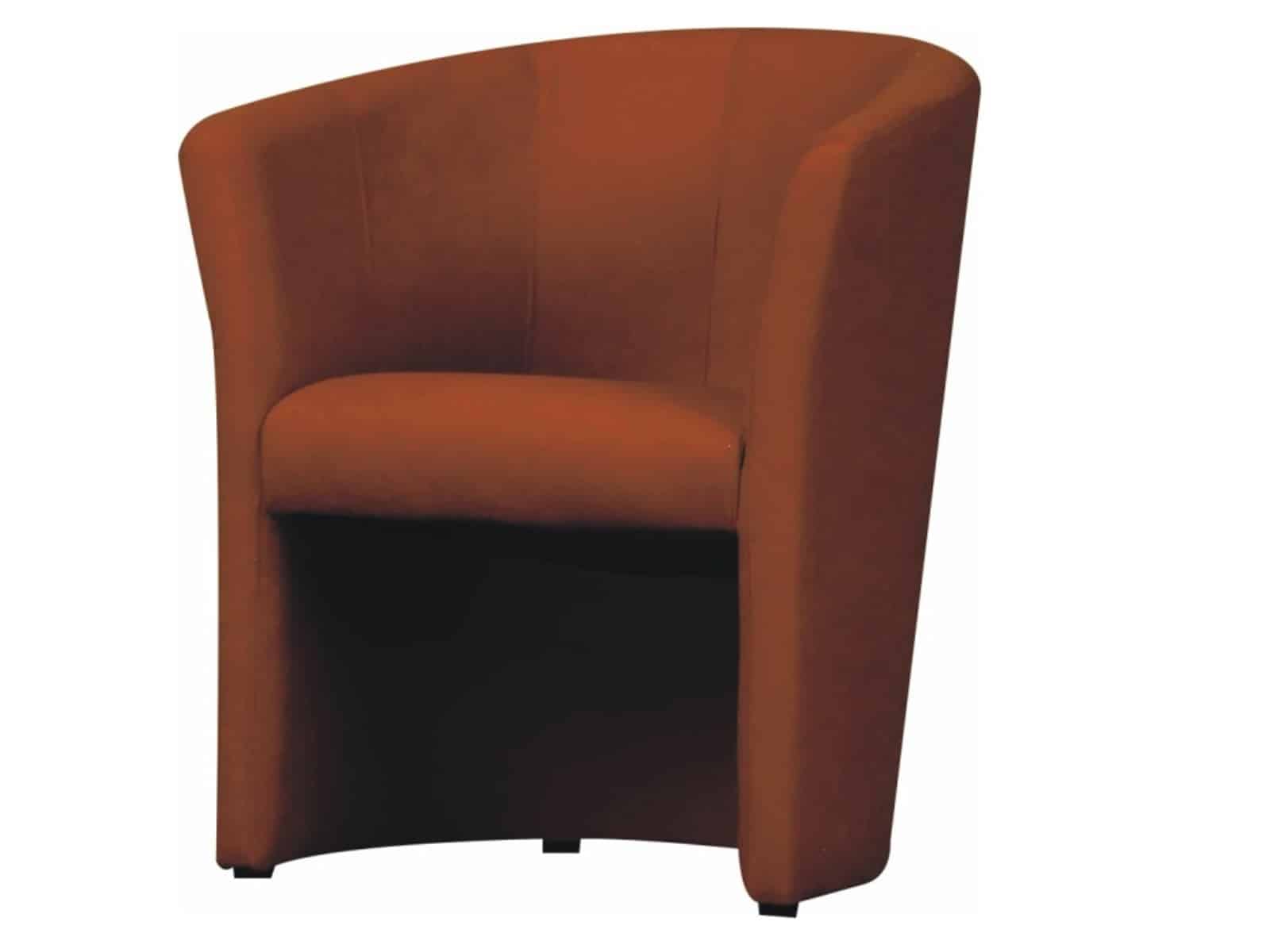 Křeslo CUBA, hnědá ekokůže