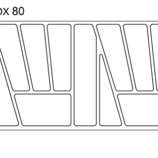 Pořadač do zásuvek SAMBOX, 80 cm