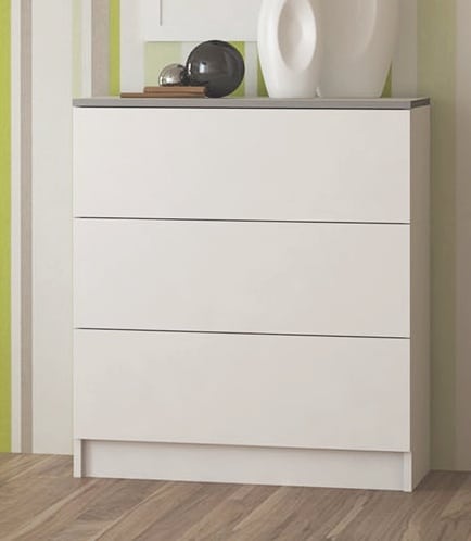 VISTA komoda 3S, bílá