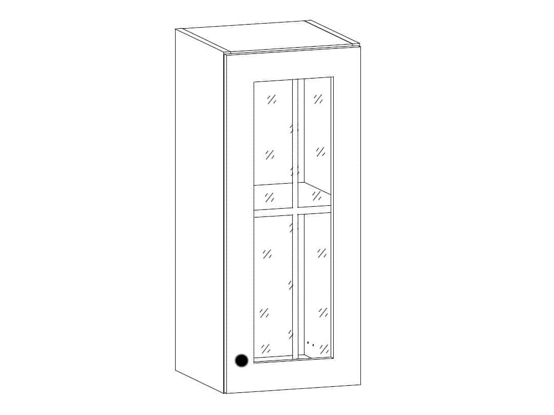 PROWANSJA horní vitrína G30S pravá, borovice andersen