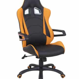 Kancelářské křeslo MUSTANG, černá/oranžová