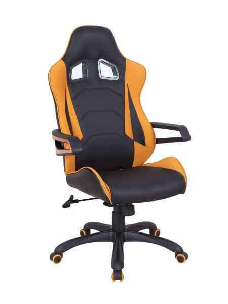 Kancelářské křeslo MUSTANG, černá/oranžová