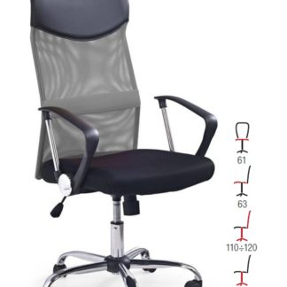 Kancelářské křeslo VIRE, černá/šedá