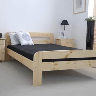 Postel KLAUDIA 160x200 cm s roštem, masiv borovice
