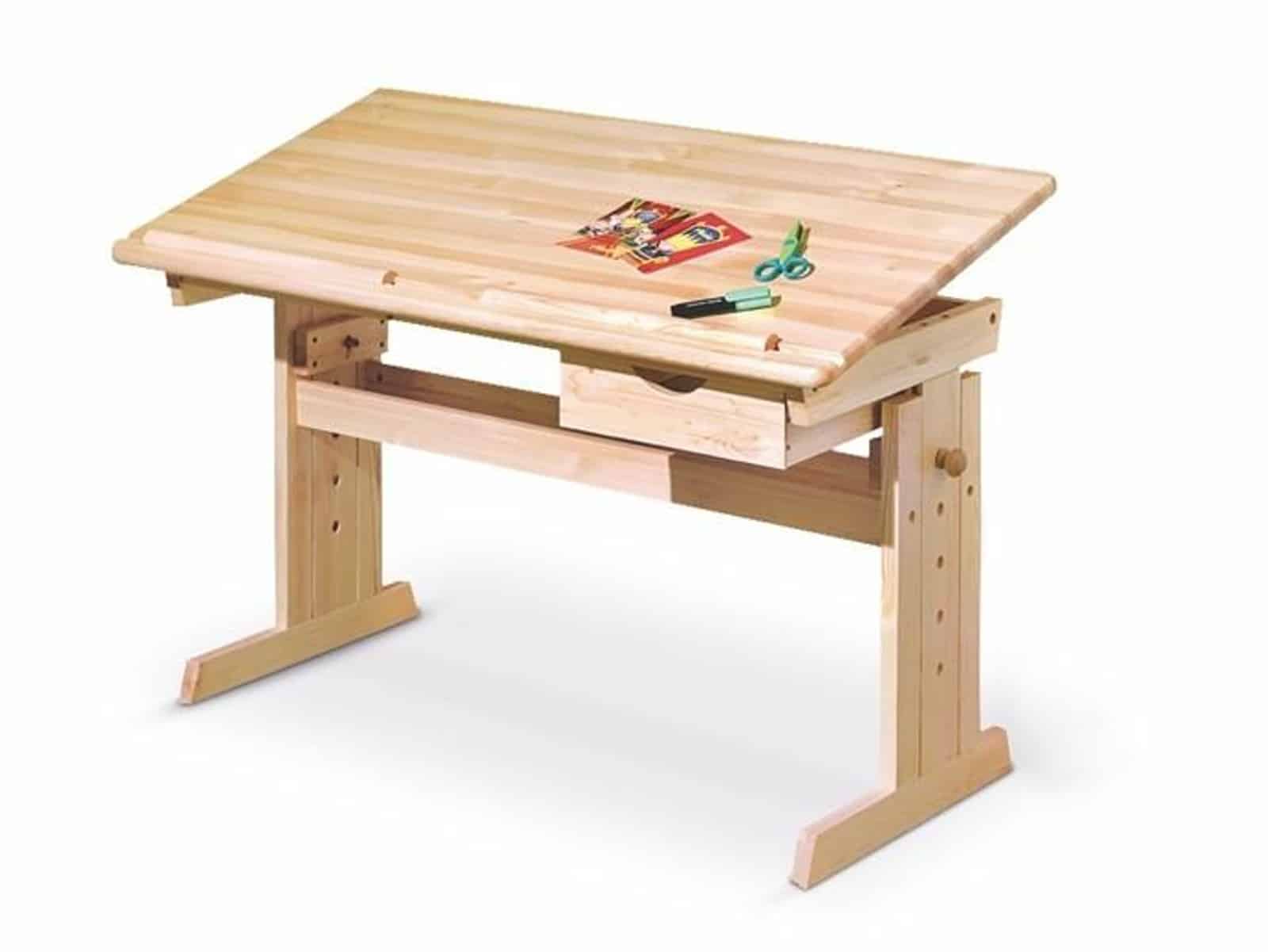 Dětský psací stůl JULIA, lakovaná borovice