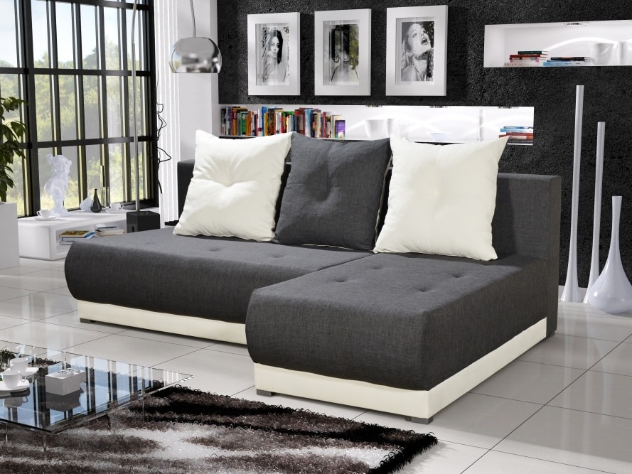 Rohová sedačka INSIGNIA 9, šedá/krémová