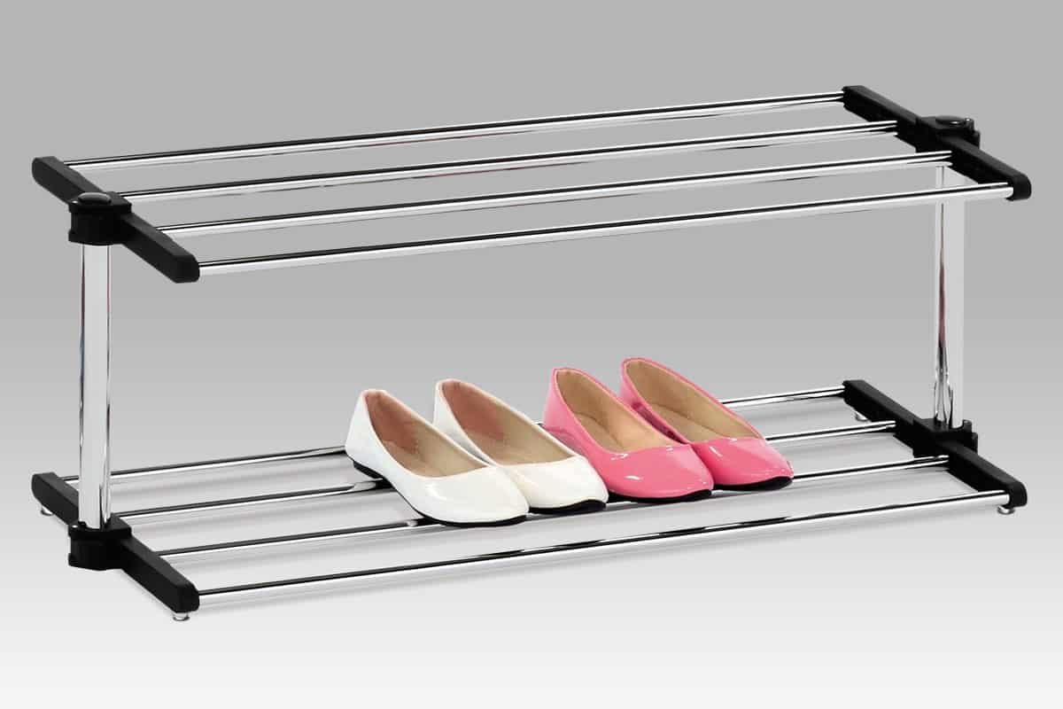 Botník GC5050-2, 2 poličky, černý plast/chrom