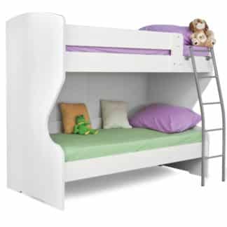 HAPPY, patrová postel, bílá