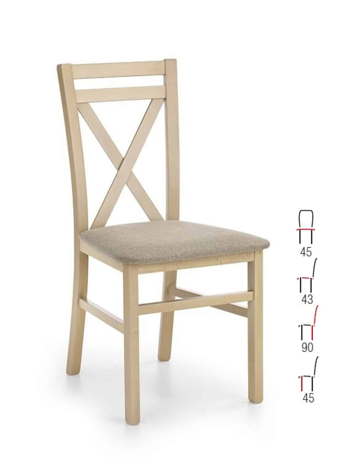 Židle DARIUSZ, dub sonoma