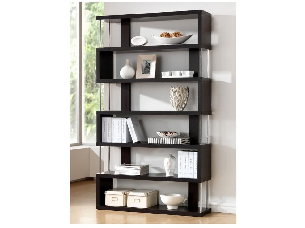 ALIS regál, černá/chrom