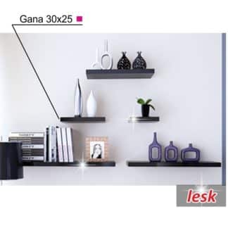 GANA police 30x25 cm, černý lesk