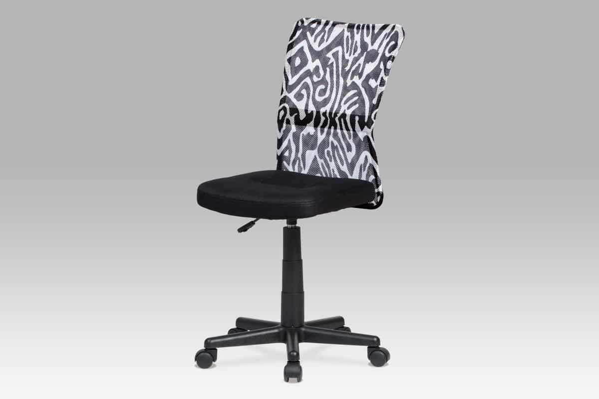 Dětská židle KA-2325 BKW, černá s motivem