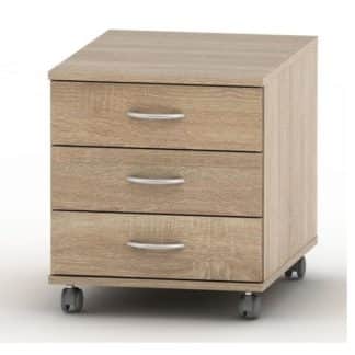 TEMPO AS NEW 016 kontejner 3 zásuvkový, dub sonoma