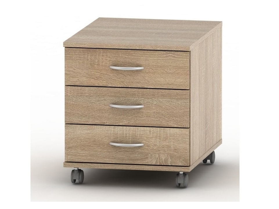 TEMPO AS NEW 016 kontejner 3 zásuvkový, dub sonoma