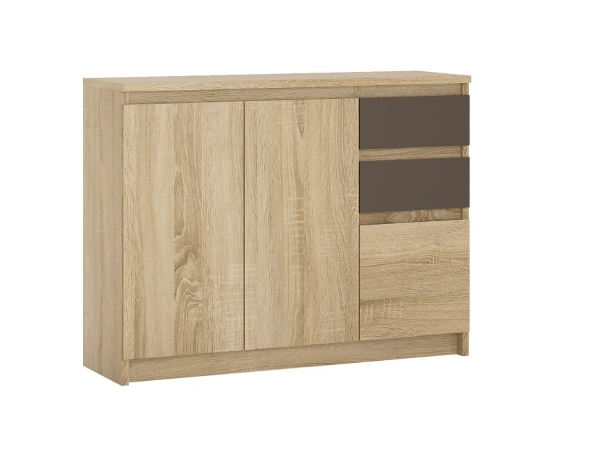Komoda ARMADIO A1-3D2S, dub sonoma/lava