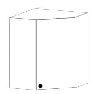 PROWANSJA horní rohová skříňka G60N pravá, borovice andersen