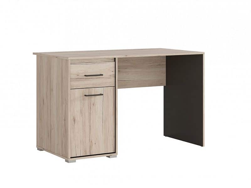 RONSE psací stůl BIU/120, dub san remo světlý/šedý wolfram