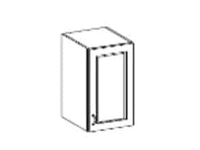 CHAMONIX, skříňka horní 40 G-72 F, dub Ferrara