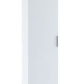 Šatní skříň 1-dveřová TERRA, bílá/bílý lesk