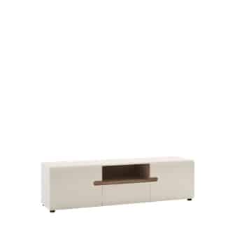 LINATE/50, RTV stolek 2D1S, alpská bílá/trufla