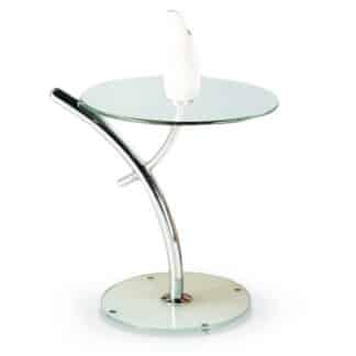 Konferenční stolek IRIS, kov/sklo