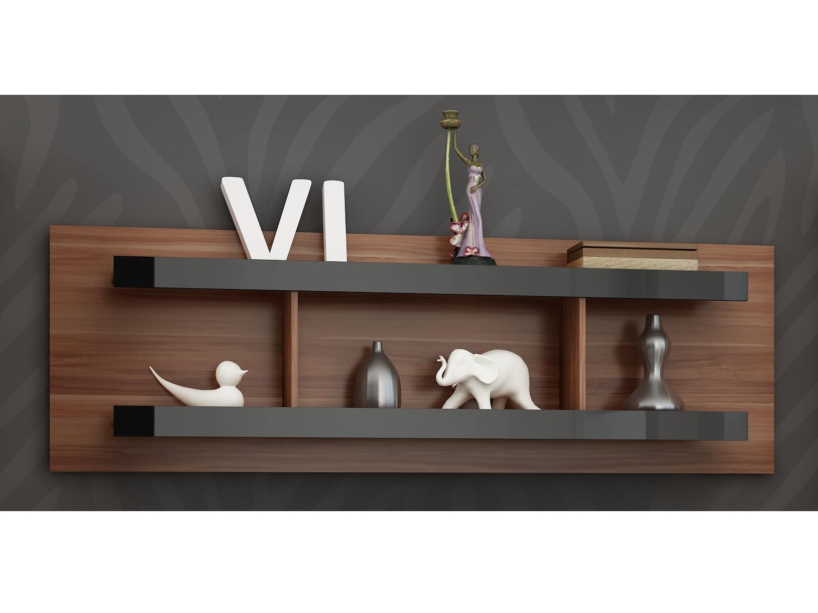 VERIN/03, police, švestka wallis/černý lesk