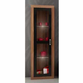 VERIN/08, vitrína, švestka wallis/černý lesk