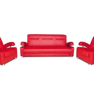 Sedací souprava LEO 3R+1+1, červená