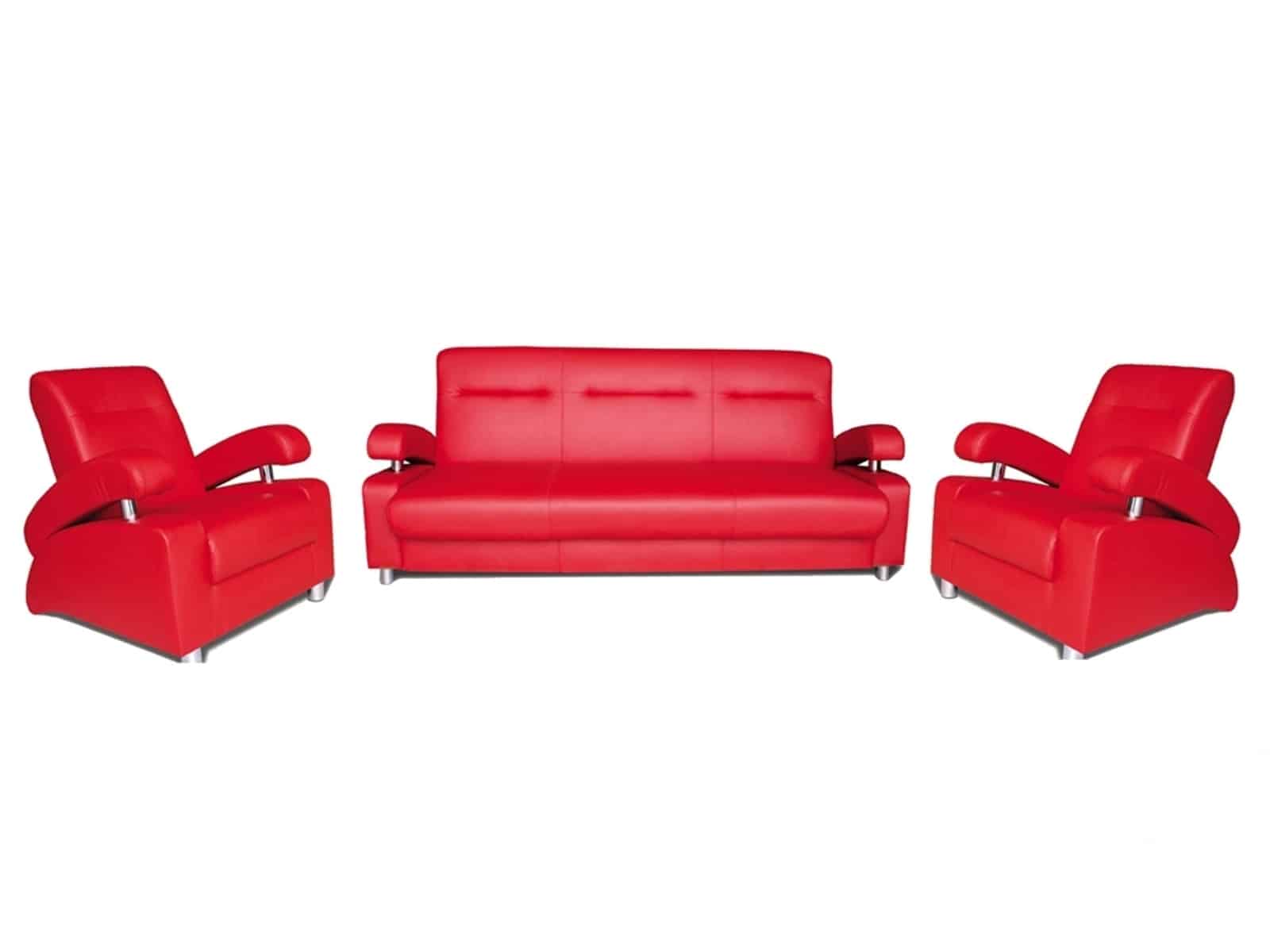 Sedací souprava LEO 3R+1+1, červená