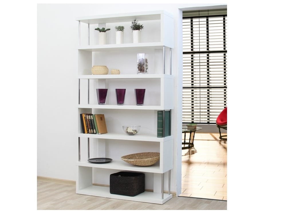 ALIS regál, bílá/chrom