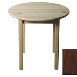 Stůl  průměr 50 cm nr.3, masiv borovice/moření ořech