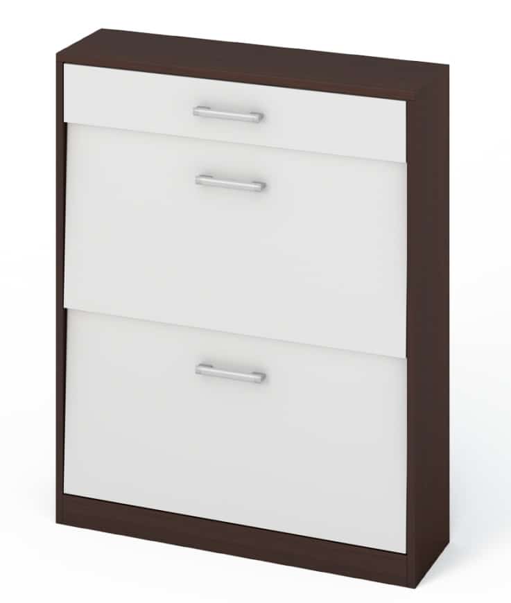 Botník 721R1, wenge/bílá