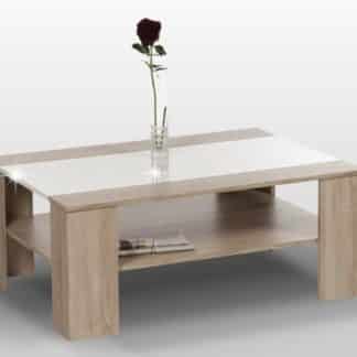 ARIADNA konferenční stolek, dub sonoma/bílý lesk